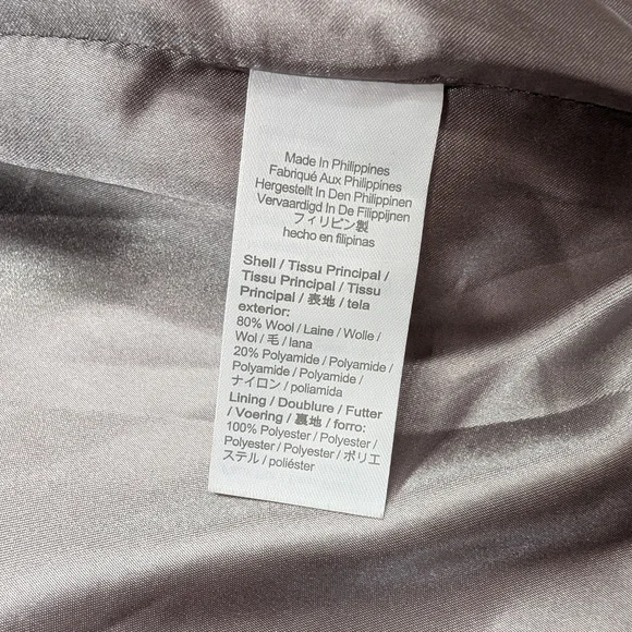 J. Crew Jacket Womens 10 T Gray Chateau Parka Italian Stadium Cloth Wool Hooded